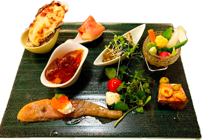 高砂でパスタ・フレンチなら「delicious dining
Concombre」,アンティパスト